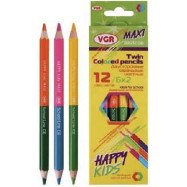 Олівці двокольор. Happy Kids 6(12)кол. VGR