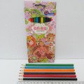 Карандаши J. Otten 12цв. шестигранные  "Девочка"