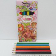 Карандаши J. Otten 12цв. шестигранные  "Девочка"