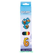 Олівці кольорові, 6 кольорів, Angry Birds