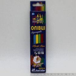 9403-6 Карандаши цв. Шестигранные "Профи-Арт" 6цв., в картоне, европ J.Otten