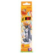 Олівці кольорові, 6 кольорів, Tom and Jerry