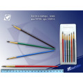Кисти в наборе 6 шт,пони круглые, (1,2,3,4,5,6) на блистере,европ (6PCS)