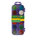 Краски аквар. 12 цв.,  пласт./кор., б/п., фиолетовый ZB6521-07