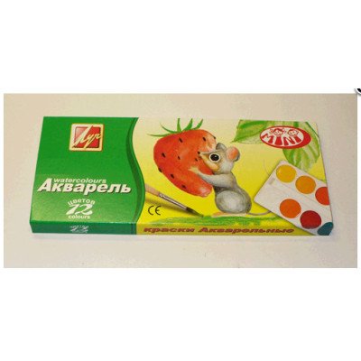 Краска акварельная "Мини" 12цв.картон