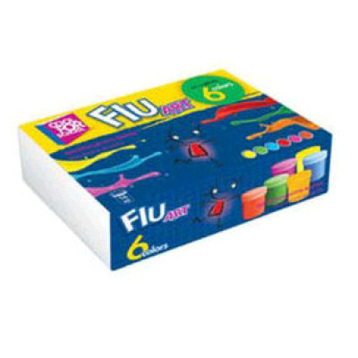 Гуаш флуорисцентна "FLUART" 6кольор.(10мл)