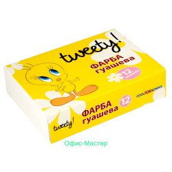 Фарба гуашева "Tweety", 12 кольорів (по 10 см3)
