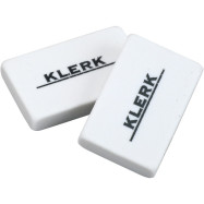 Ластик 45*28*8мм цв. бел. прямоуг. арт. KL1303 KLERK