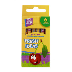 Мел восковой  "Fresh Ideas", 6 цв.