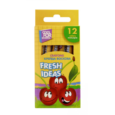 Крейда воскова "Fresh Ideas",12 кольорів