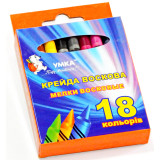 н-р мелков, 18цв., воск., МЛ82, УМКА