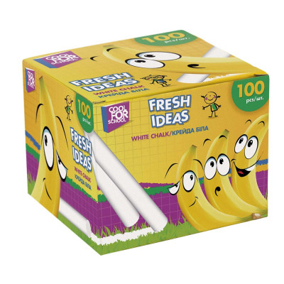 Мел белый 100шт., Fresh Ideas