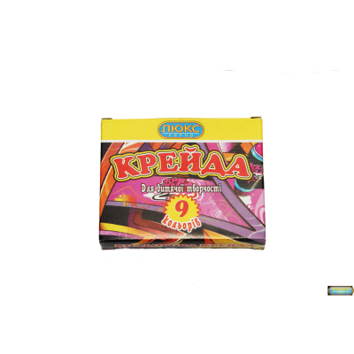 Мел  цветной_9цв. квадр.70*15*10 (карт. уп.) арт.КК.1409 "ЛЮКС КОЛОР"