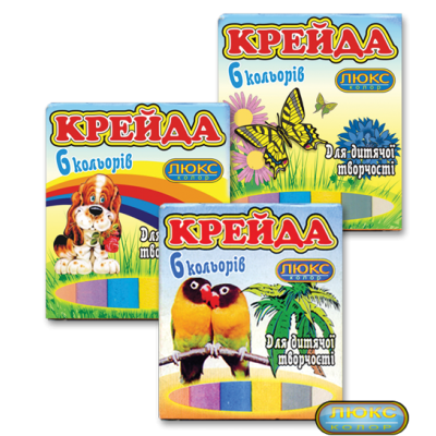 Мел  цветной_6цв. квадр.70*15*10 (карт. уп.) арт. КК.906 "ЛЮКС КОЛОР"
