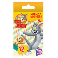 Крейда кольорова "Tom and Jerry", 12шт.