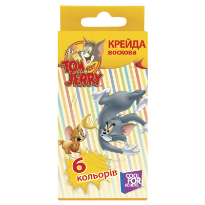 Крейда воскова "Tom and Jerry", 6 кольорів