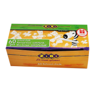 Мел белый  60шт., квадр. картонная коробка