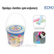 Крейда кольорова 15шт. JUMBO у пластиковому  відрі