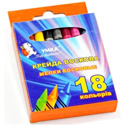 н-р мелков, 18цв., воск., МЛ82, УМКА