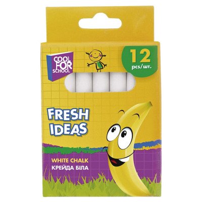 Мел белый  12шт. Fresh Ideas