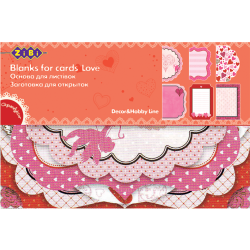 Основа для открыток "Love" 10.2*15.3см ZB18200-AF