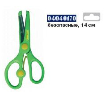 Ножицы детские, 12,6 см с линейкой 5 см, ERGO, 4286, CLASS