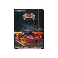 Папка для праці "CFS", А4, ламінований картон, на гумці(хлопчик)