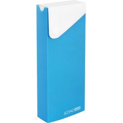 Пенал пластиковый на кнопке А6, голубой E31617-11