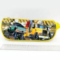 JO-17212 Пенал треугольный с 1 змейкой "Машины монстры" 22*7*9см