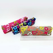 SFS1300  Пенал ткан. одно отд. "Крестики-нолики", 22x7x3 см, mix(SFS1300) с порол