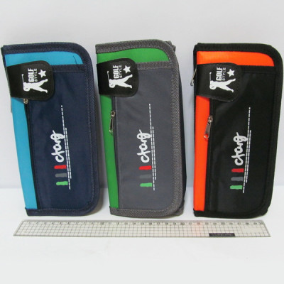 P0595 Пенал "Golf style" 21*9*4см, mix3