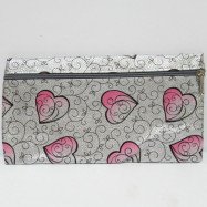 1782 Пенал одно отд "Сердечки" 21x4,5x4,5см, mix4