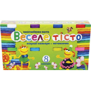 Пластилінова паста "Веселе тісто" 8коль. 60гр. к/к