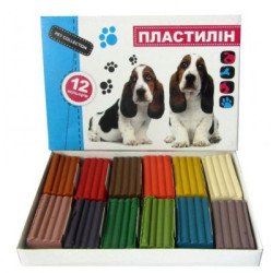 Пластилін 12 кол 165гр