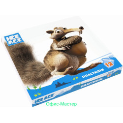 Пластилін "Ice Age", 12 кольорів, 240 г, картон
