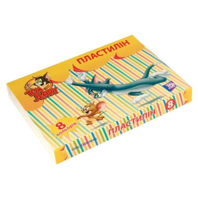 Пластилін "Tom and Jerry",  8 кольорів, 160г., картон