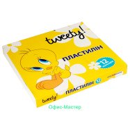 Пластилін "Tweety", 12 кольорів, 240г., картон
