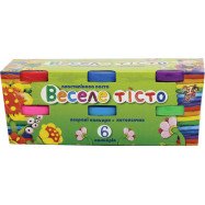 Пластилінова паста "Веселе тісто" 6кол. 30гр. к/к