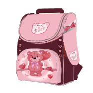 Ранец "Lovely Bear",2 отд.,34*25*13см,300D PL, кор.,9415, CLASS