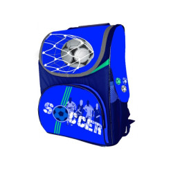 Ранец "Soccer",2 отд.,34*25*13см,300D PL,син.,9418, CLASS
