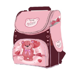 Ранец "Lovely Bear",2 отд.,34*25*13см,300D PL, кор.,9415, CLASS