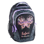 ранец-рюкзак "Butterfly", 2 отд., 43*33*19см,PL,черн.,9520,SAF