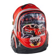 ранец-рюкзак "Crazy Car", 2 отд., 38*28*19cm ,PL & PVC Leather, красн.,9518, CLASS