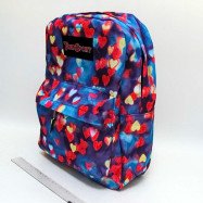 6018 Рюкзак с карманом "Hearts" 42х30х13см