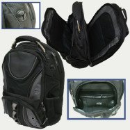 8801 Рюкзак молодежный "Black" 3отд, орг.,отд.для ноут.,уплотн.спин., 47*35*20см