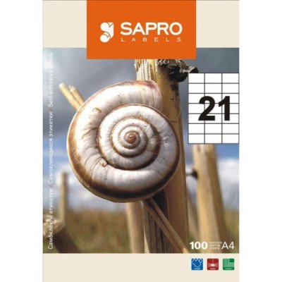 Бумага самокл. S2025  Sapro 70*42,4мм (21) 100 л.