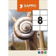 Етикетки SAPRO, 18шт 63,5*46,6