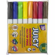 Фломастеры акварельные Juicy, 8 цв.