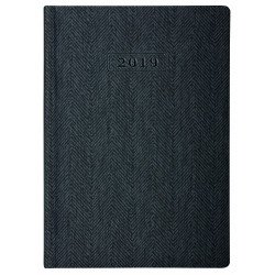 Щоденник датований 2019, TWEED, сірий, А5