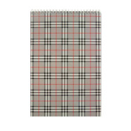 Блокнот А6 48л. на пружине сбоку, "BURBERRY" клетка, синий